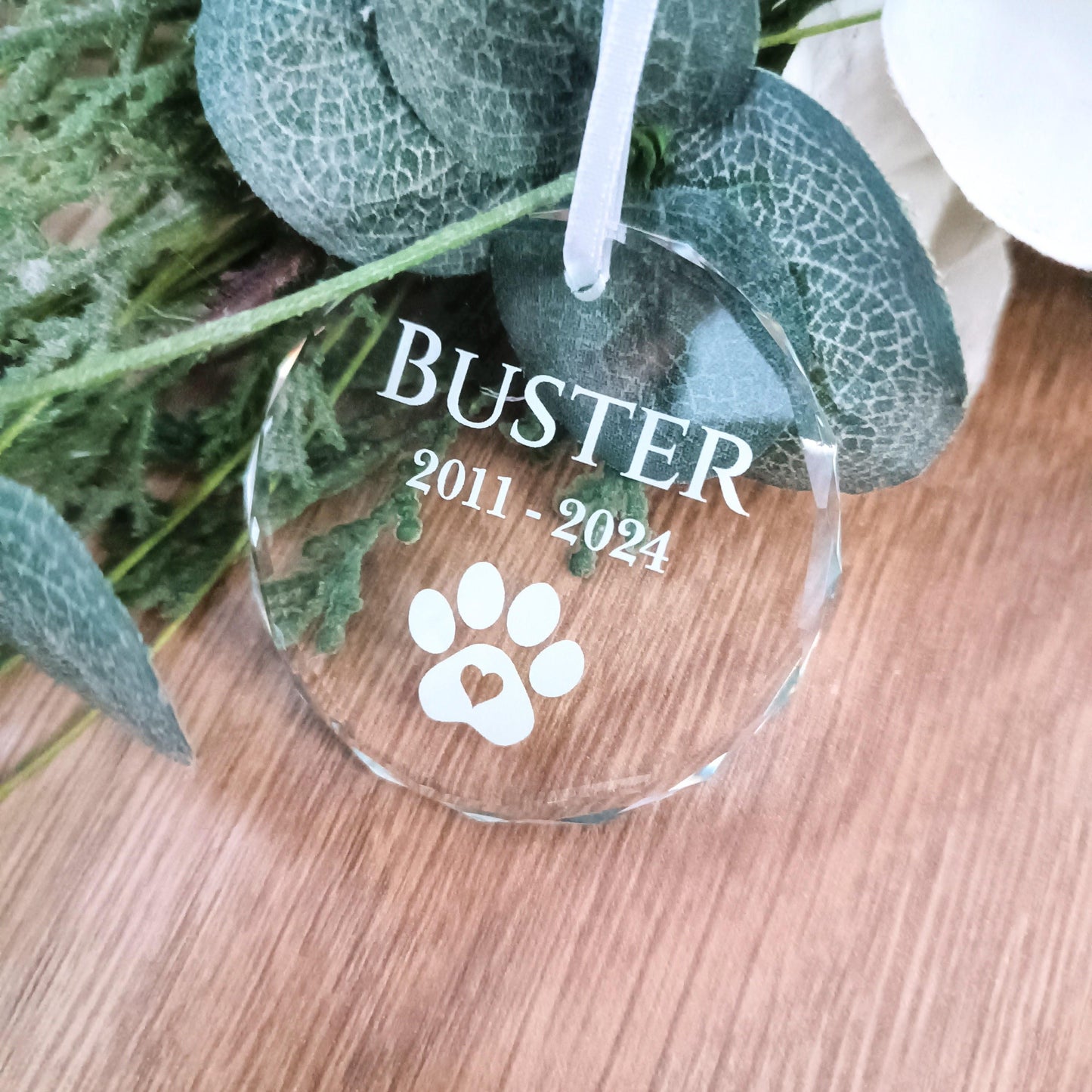 PAW Print Christmas Tree Ornament | Pet Christmas Bauble | Hanging Decoration | Christmas Tree Pet Ornament