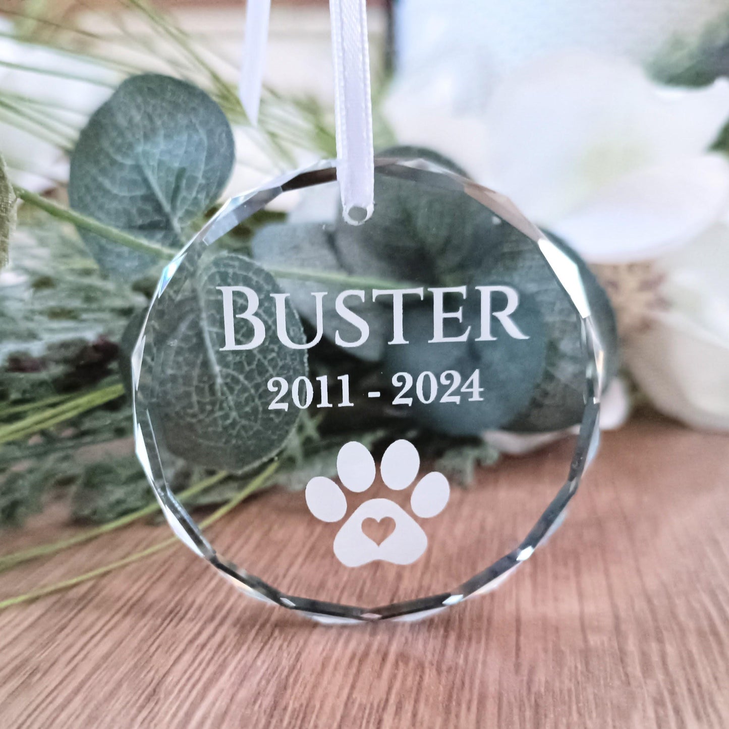PAW Print Christmas Tree Ornament | Pet Christmas Bauble | Hanging Decoration | Christmas Tree Pet Ornament