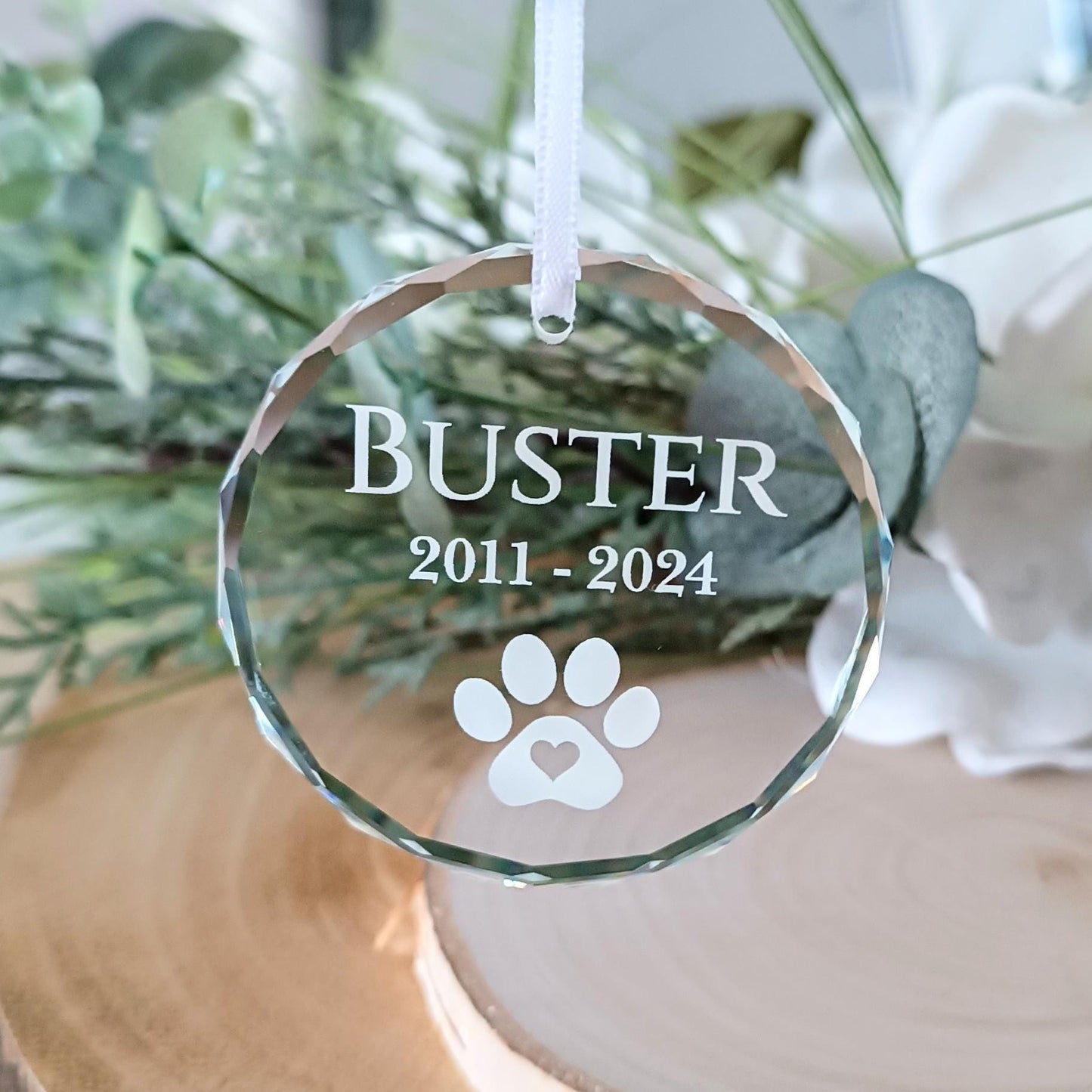 PAW Print Christmas Tree Ornament | Pet Christmas Bauble | Hanging Decoration | Christmas Tree Pet Ornament