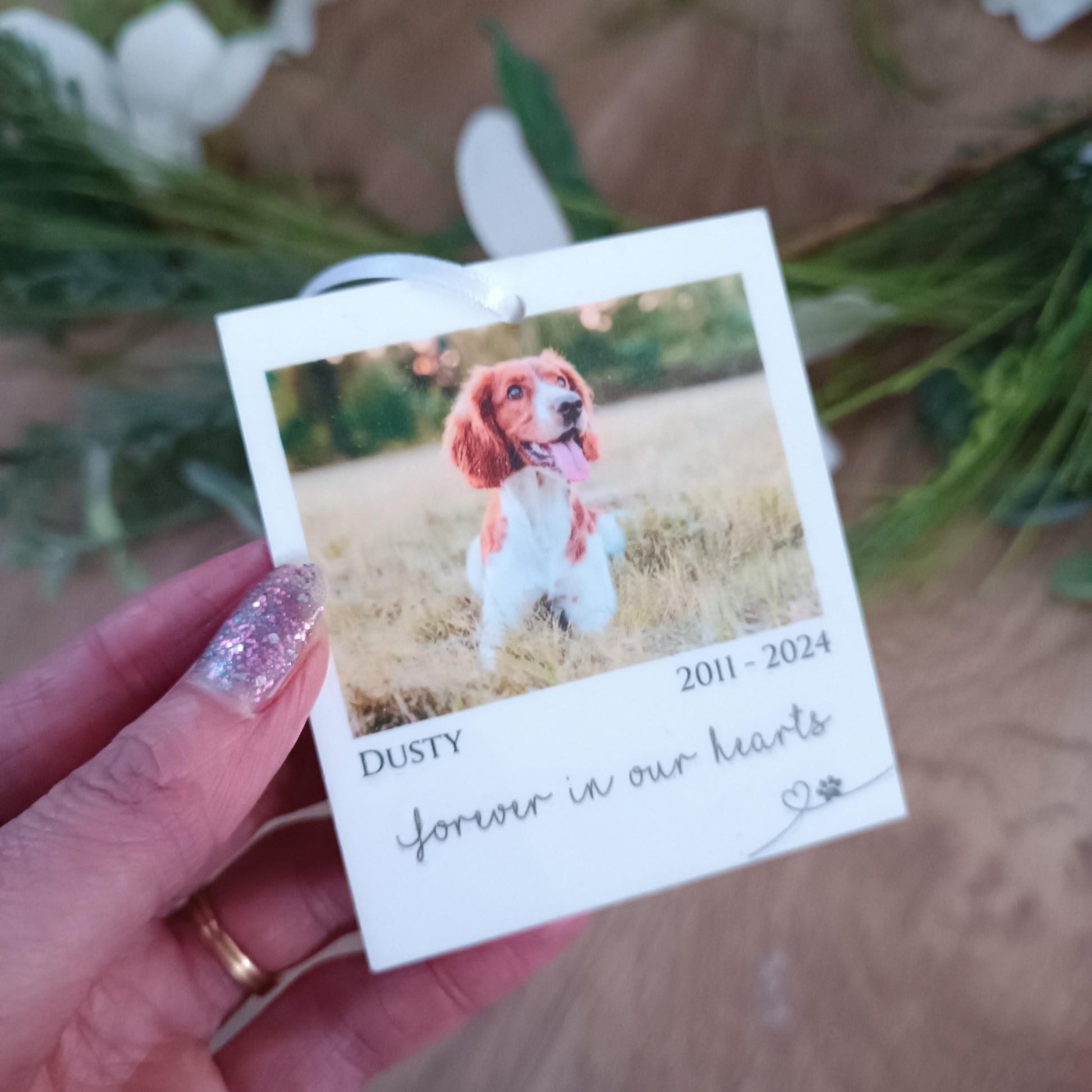 Polaroid Gift | Photo Car Ornament Gift | Christmas Tree Photo | Personalised Pet Polaroid