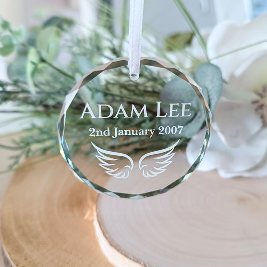 Angel Wings Christmas Tree Ornament | Christmas Bauble | Hanging Decoration | Christmas Tree Ornament | Angel Baby