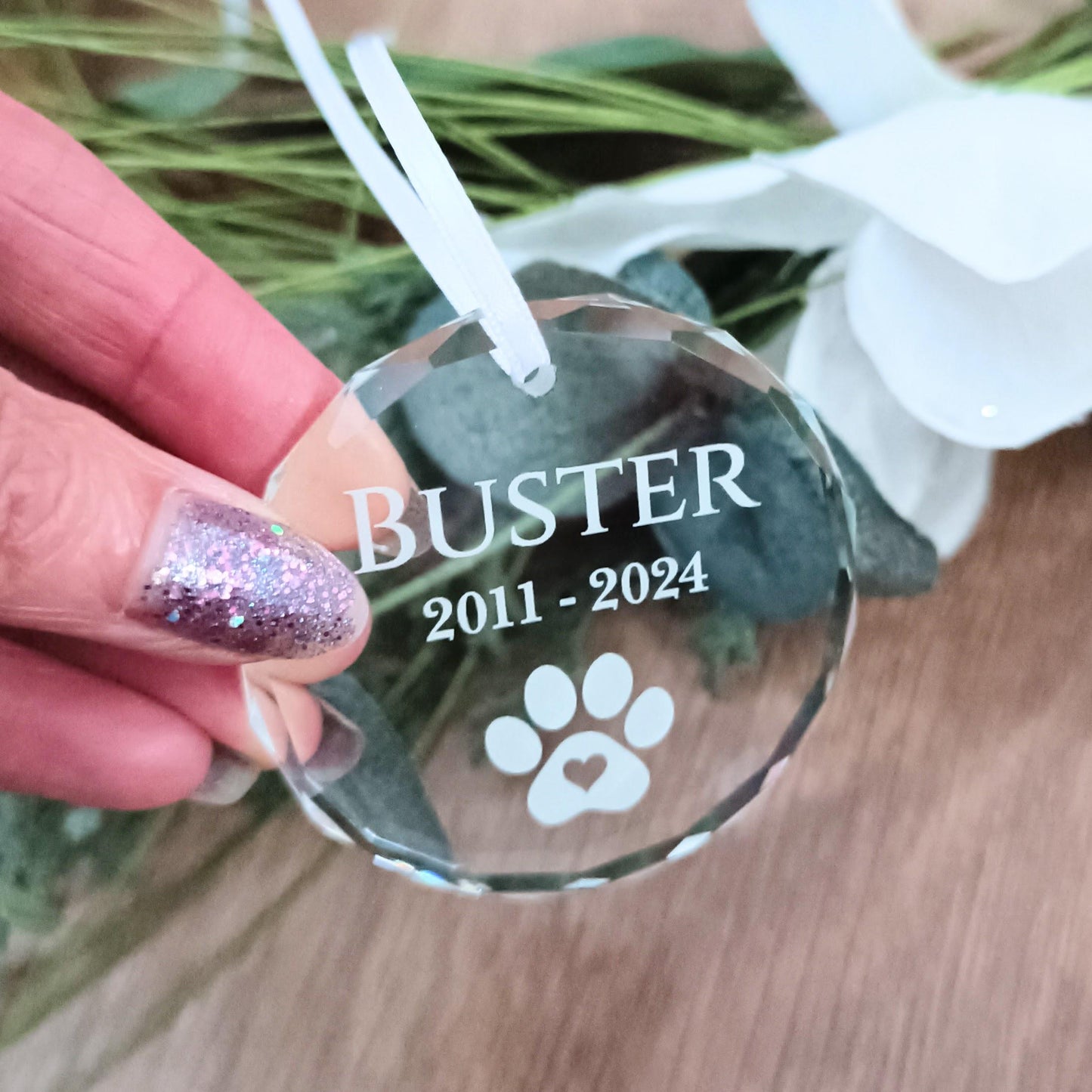 PAW Print Christmas Tree Ornament | Pet Christmas Bauble | Hanging Decoration | Christmas Tree Pet Ornament