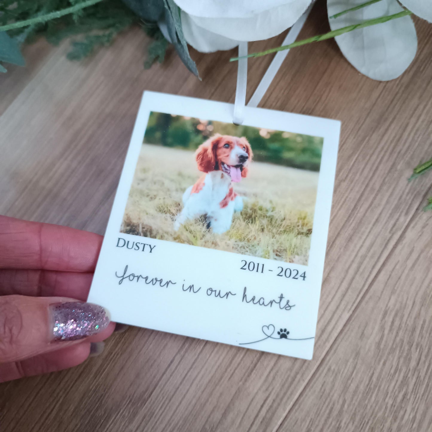Polaroid Gift | Photo Car Ornament Gift | Christmas Tree Photo | Personalised Pet Polaroid