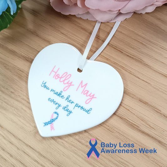 Babyloss Awareness Heart Keepsake | BLAW2025 | Baby Loss Awareness Week | Baby Miscarriage Gift
