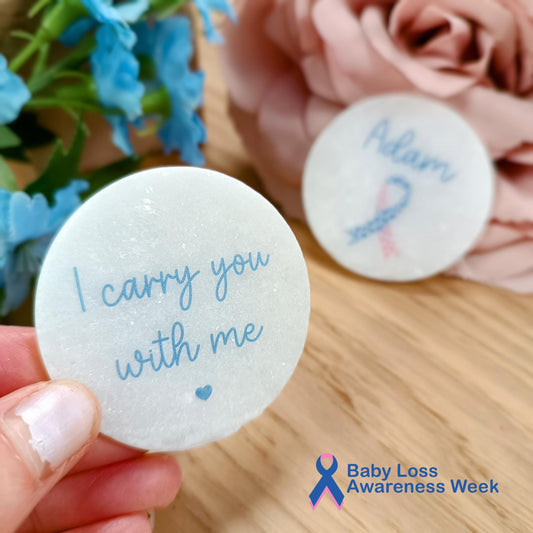 Babyloss Awareness Pocket Pebble | BLAW2025 | Baby Loss Awareness Week | I carry you