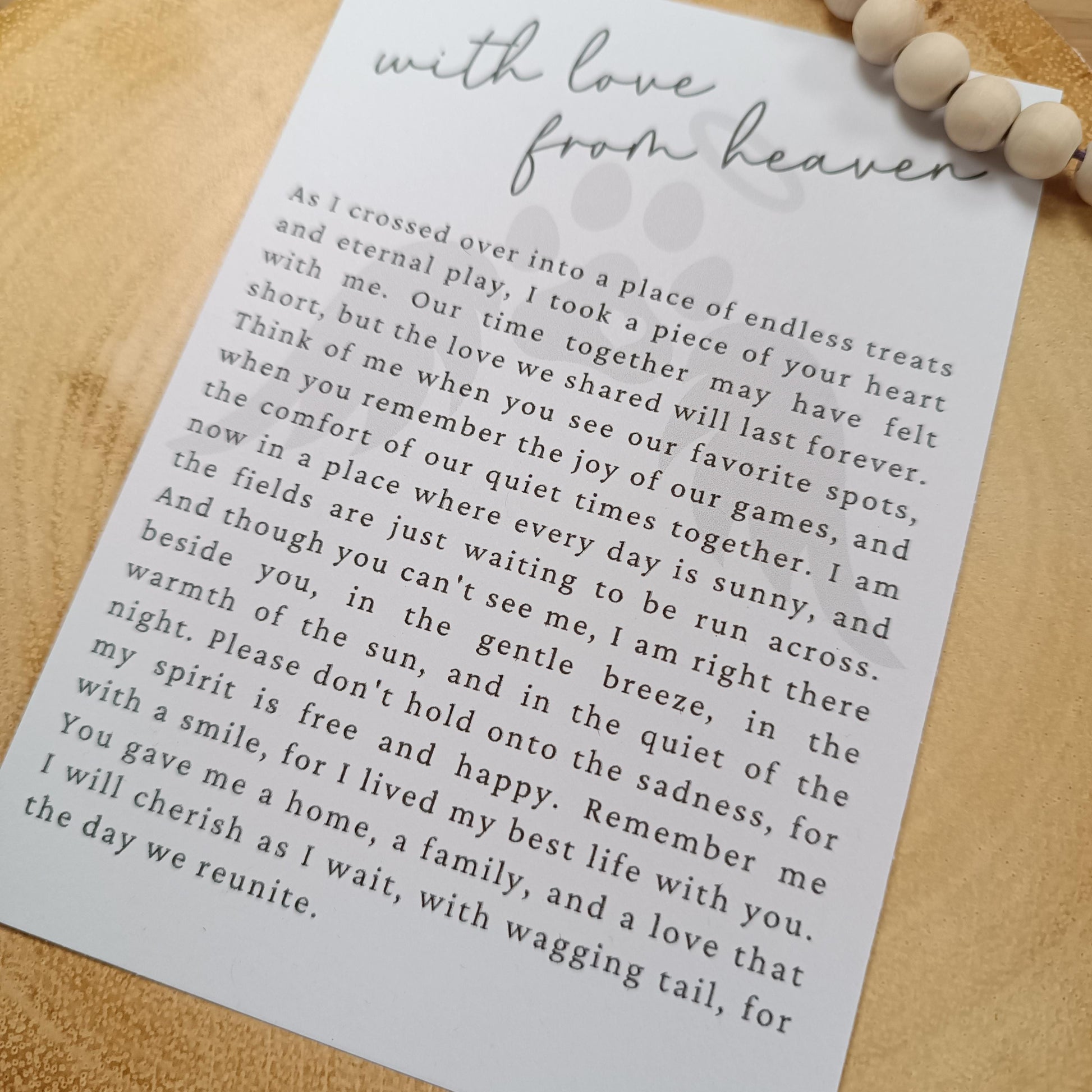 Memorial Dog Gift | Loss of Dog | Dog Christmas Tree | Memoria Pet Poem Gift