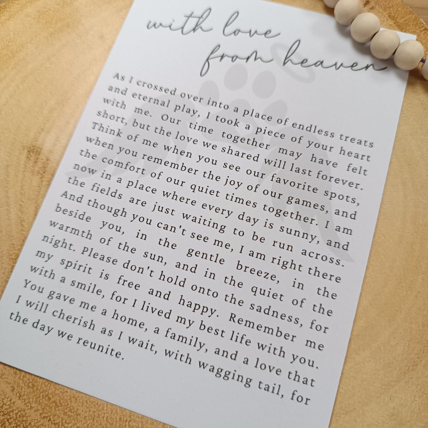 Memorial Dog Suncatcher Gift | Loss of Dog | Dog Christmas Tree | Memorial Pet Poem Gift