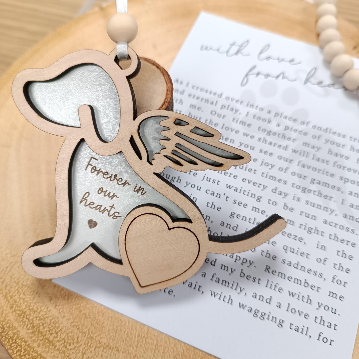 Memorial Dog Gift | Loss of Dog | Dog Christmas Tree | Memoria Pet Poem Gift