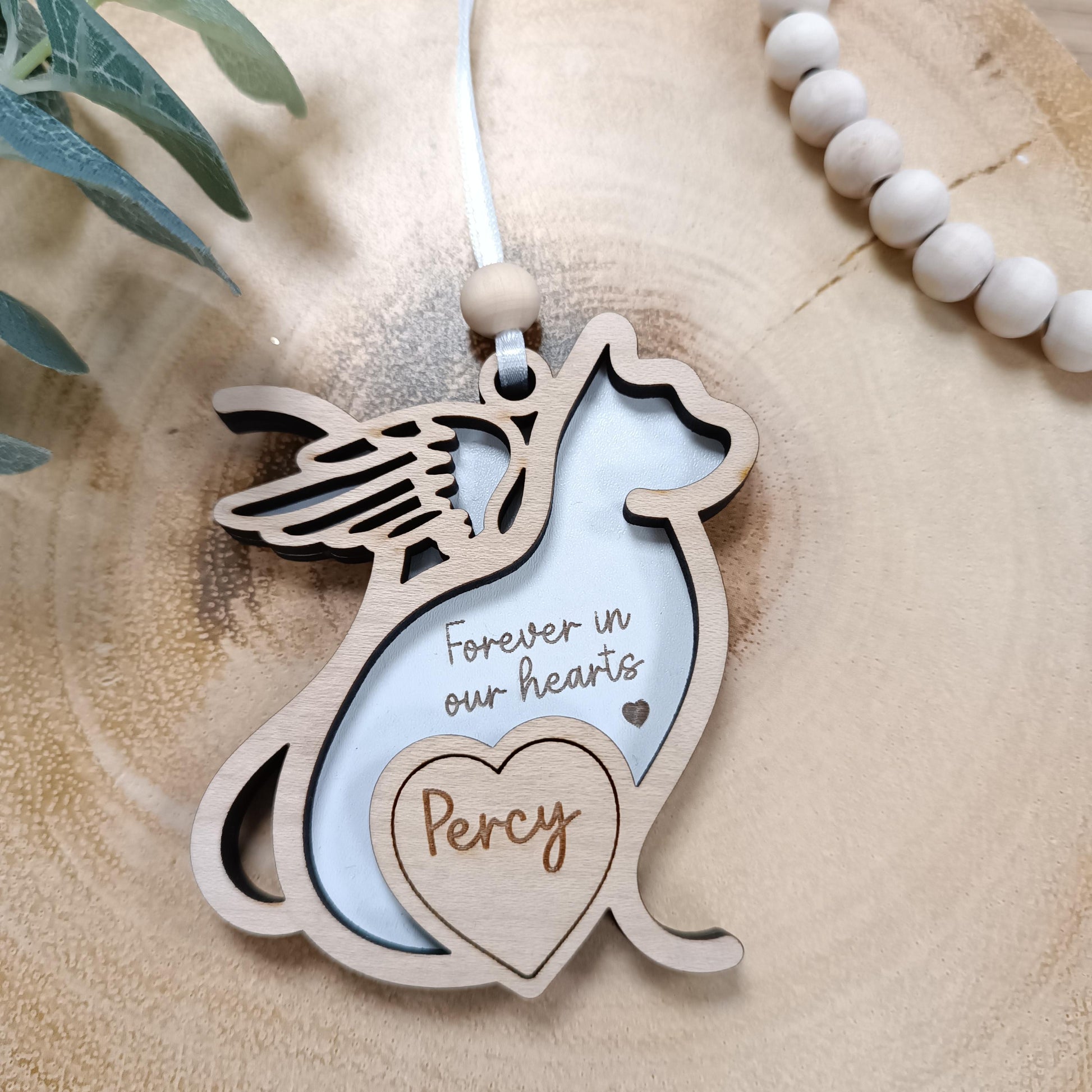 Memorial Cat Gift | Loss of Cat | Cat Christmas Tree | Memoria Pet Poem Gift