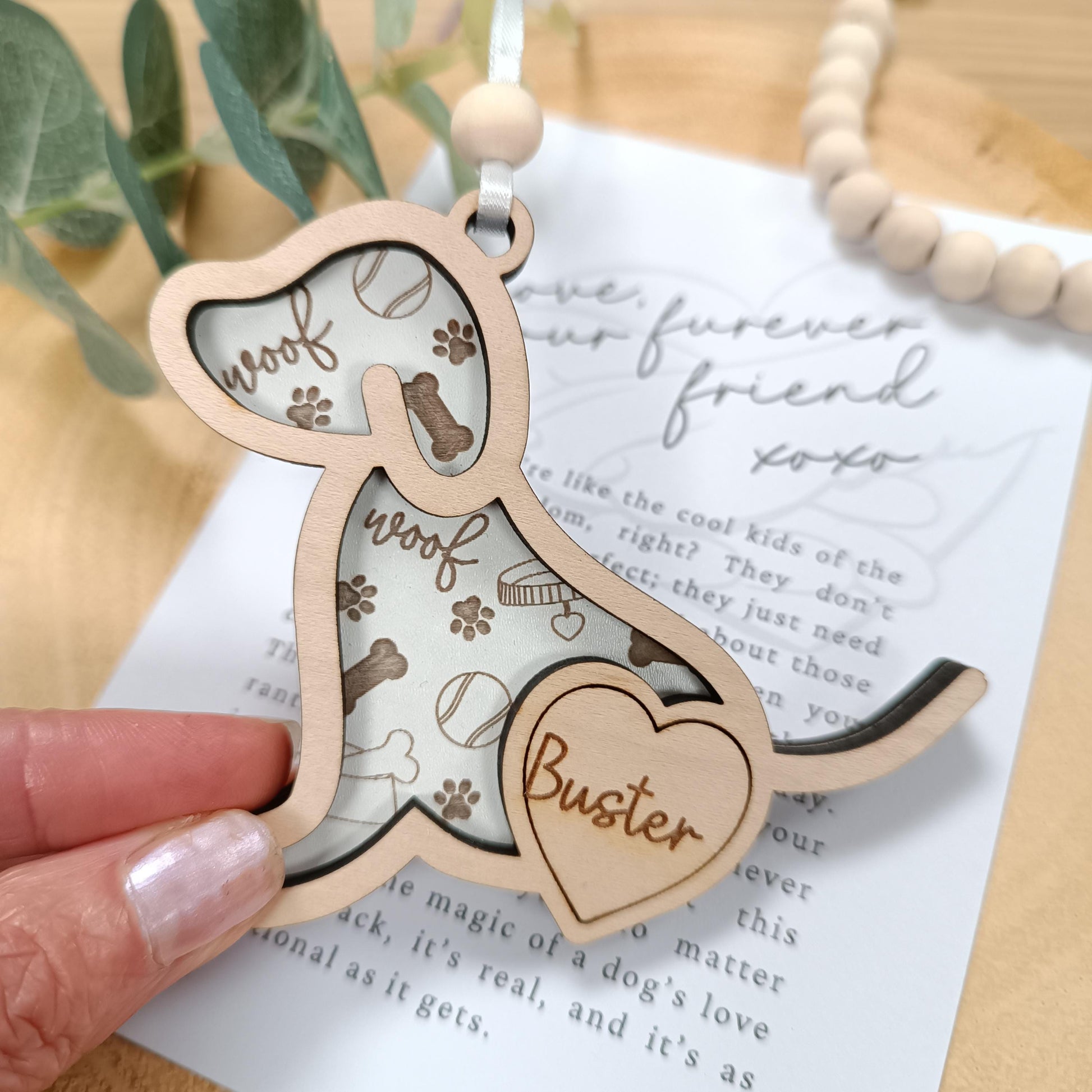 Christmas Tree Dog Gift | Dog Bauble | Dog Christmas Tree | Pet Poem Gift | Dog Mum