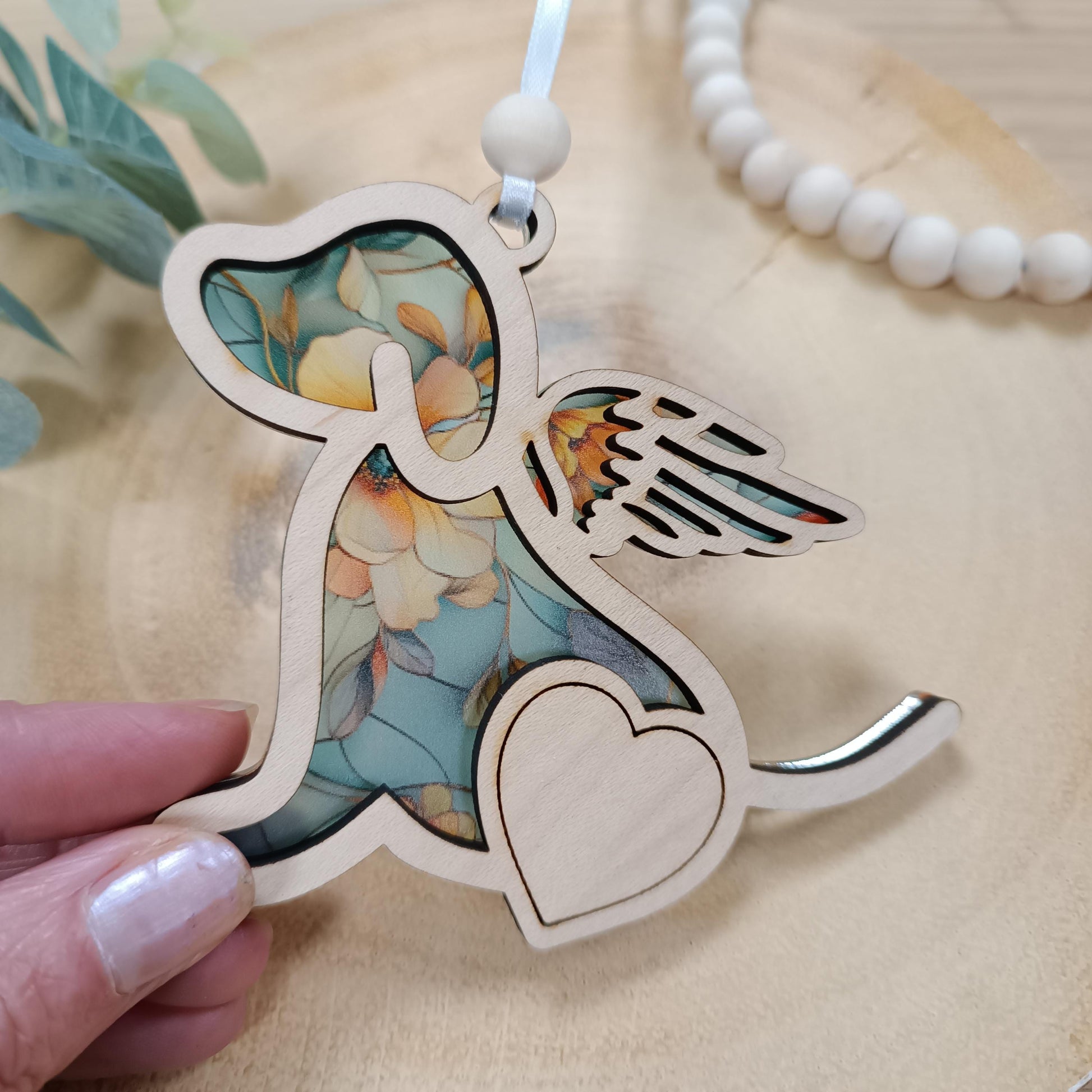 Memorial Dog Suncatcher Gift | Loss of Dog | Dog Christmas Tree | Memorial Pet Poem Gift