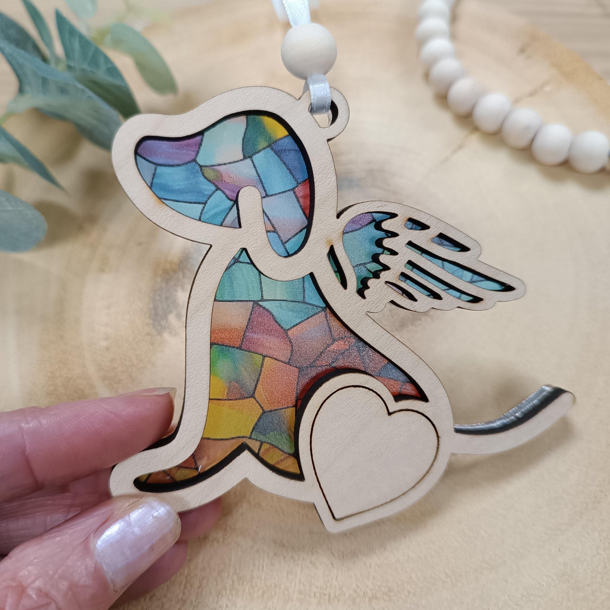 Memorial Dog Suncatcher Gift | Loss of Dog | Dog Christmas Tree | Memorial Pet Poem Gift