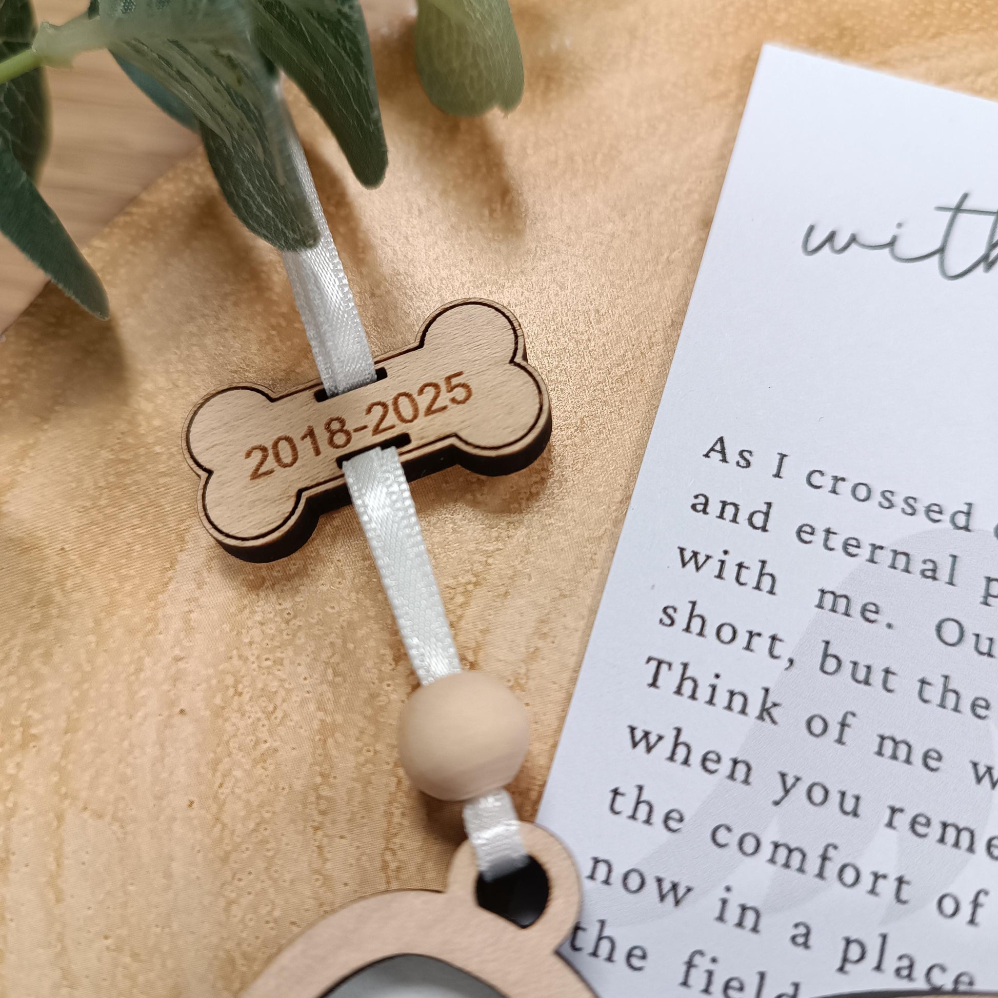 Memorial Dog Suncatcher Gift | Loss of Dog | Dog Christmas Tree | Memorial Pet Poem Gift