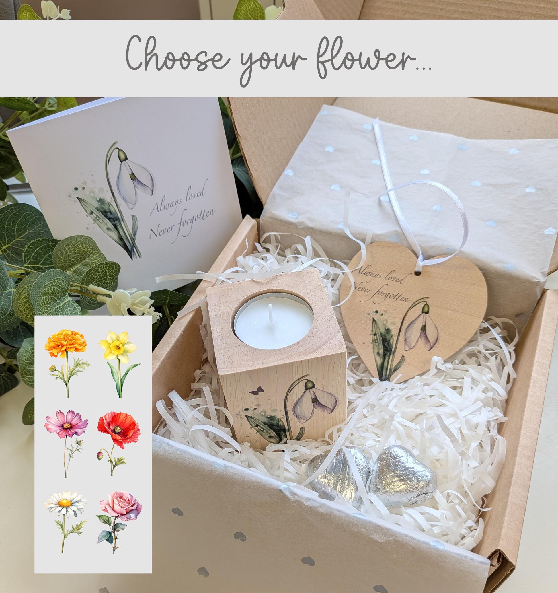 Snowdrop Bereavement Box / Comfort Box / Loss of loved one / Stillbirth / Miscarriage