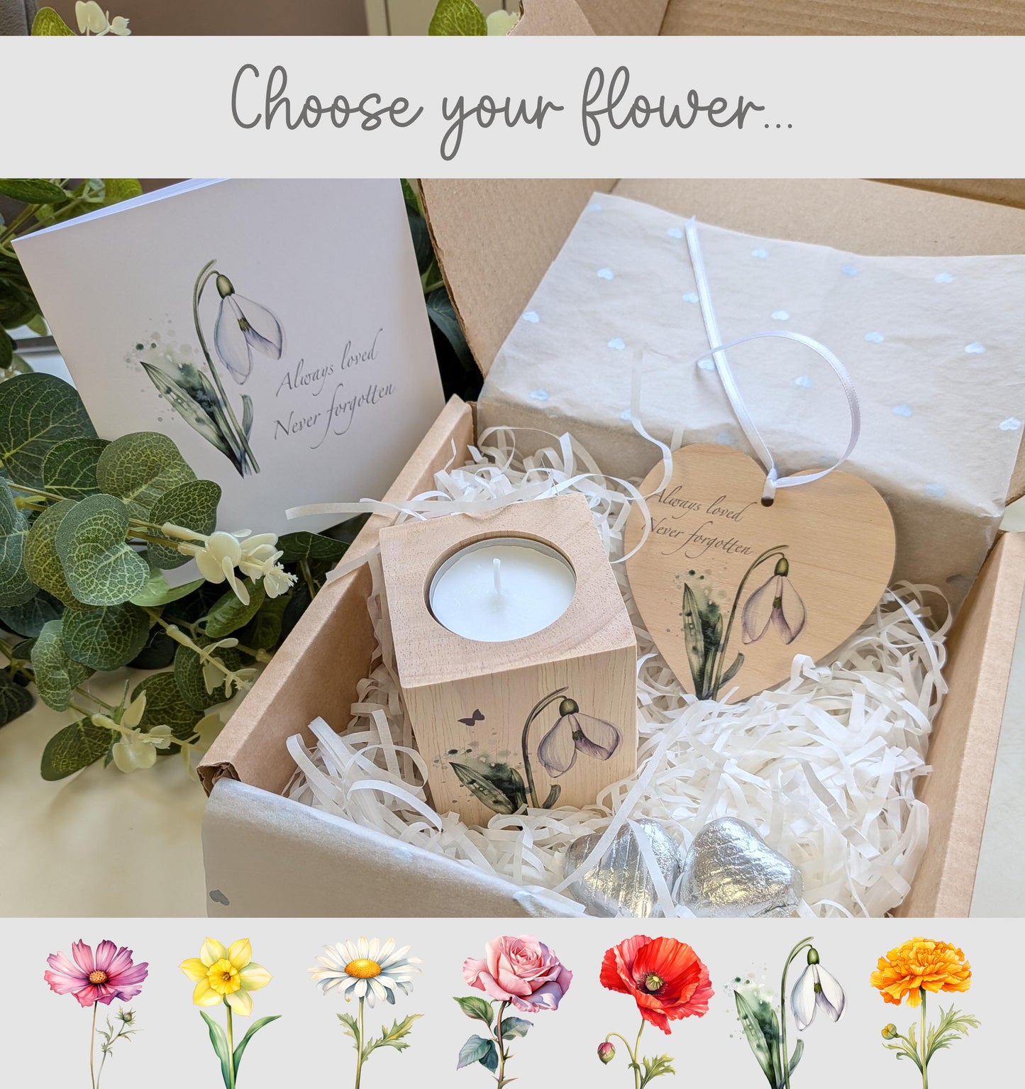 Snowdrop Bereavement Box / Comfort Box / Loss of loved one / Stillbirth / Miscarriage