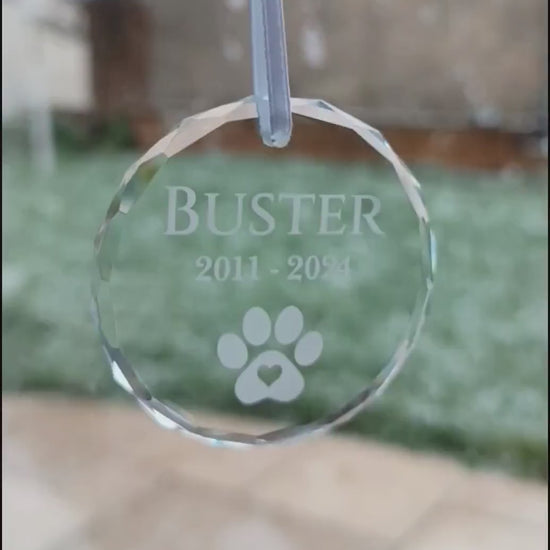 PAW Print Christmas Tree Ornament | Pet Christmas Bauble | Hanging Decoration | Christmas Tree Pet Ornament