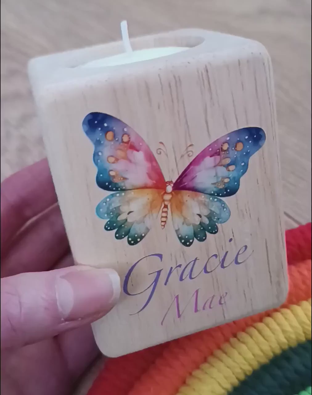 Baby loss Butterfly Memorial Candle / Wave of Light / BLAW Candle / Miscarriage / Stillbirth / BLAW 2024